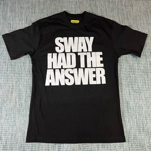 Market Studios Sway Had The Answer Black T‎ Shirt Sz S
